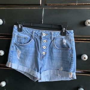 high waisted burton fly shorts